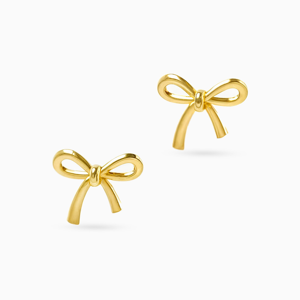 Bow Stud Earrings in 18K Gold Bow Stud Earrings in 18K Gold