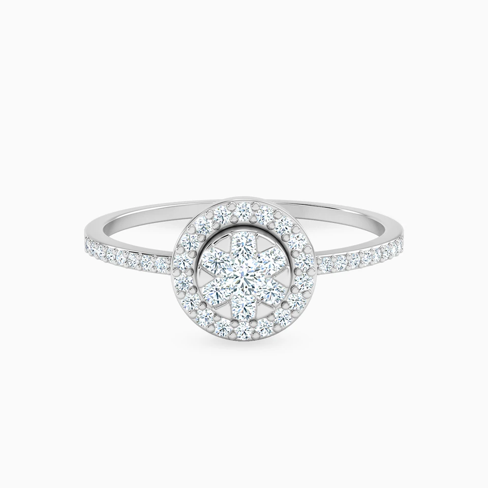 Circle Diamond Ring in 18K Gold Circle Diamond Ring in 18K Gold