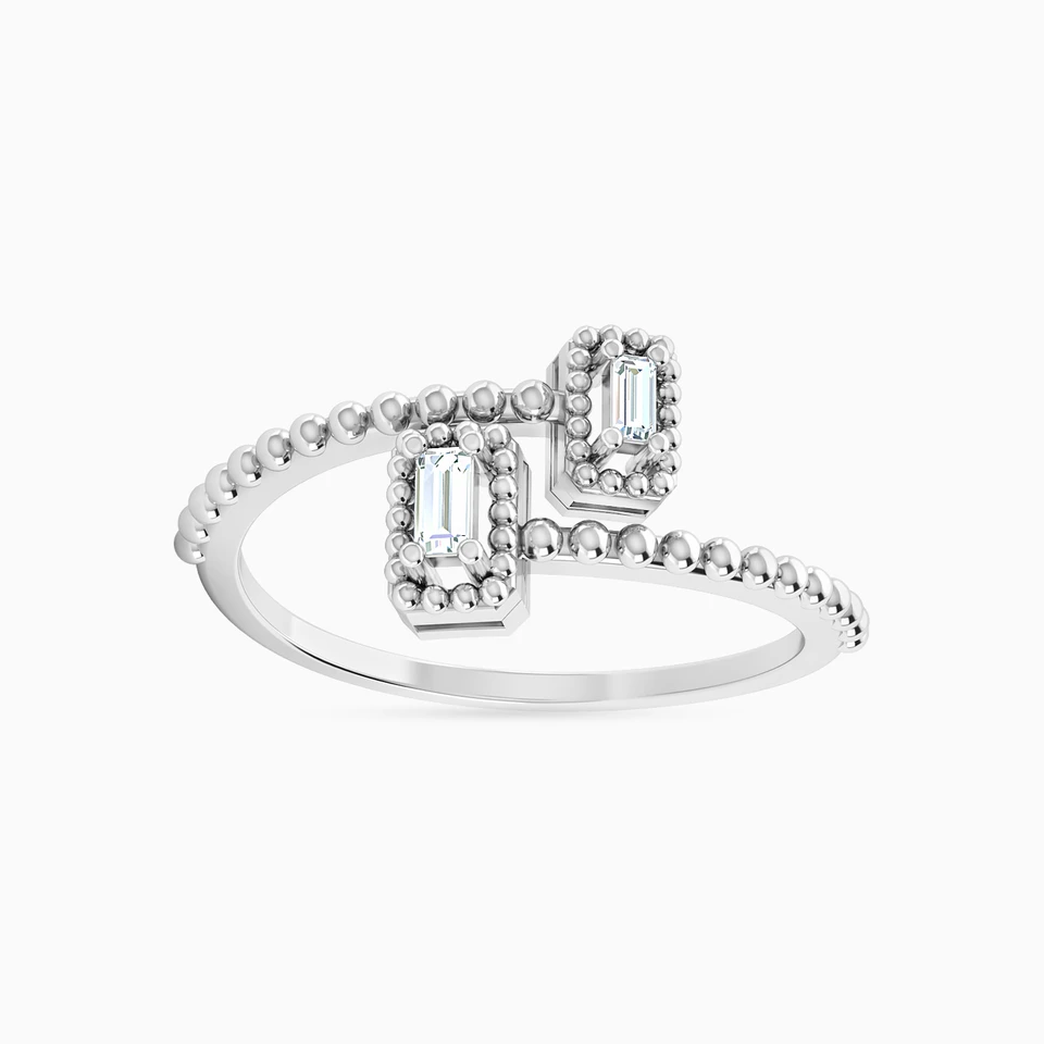 Baguette Diamond Two Headed Ring in 18K Gold Baguette Diamond Two Headed Ring in 18K Gold