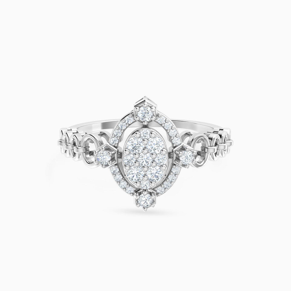 Oval Diamond Ring in 18K Gold Oval Diamond Ring in 18K Gold