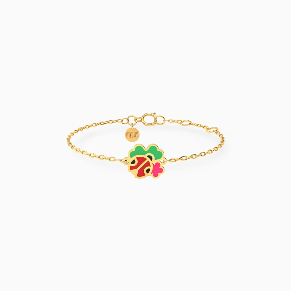 Kids Ladybug Chain Bracelet in 14K Gold Kids Ladybug Chain Bracelet in 14K Gold