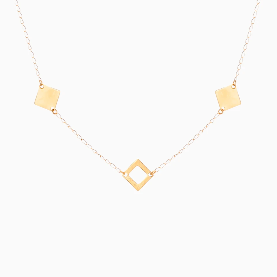 Square Chain Necklace in 18K Gold Square Chain Necklace in 18K Gold