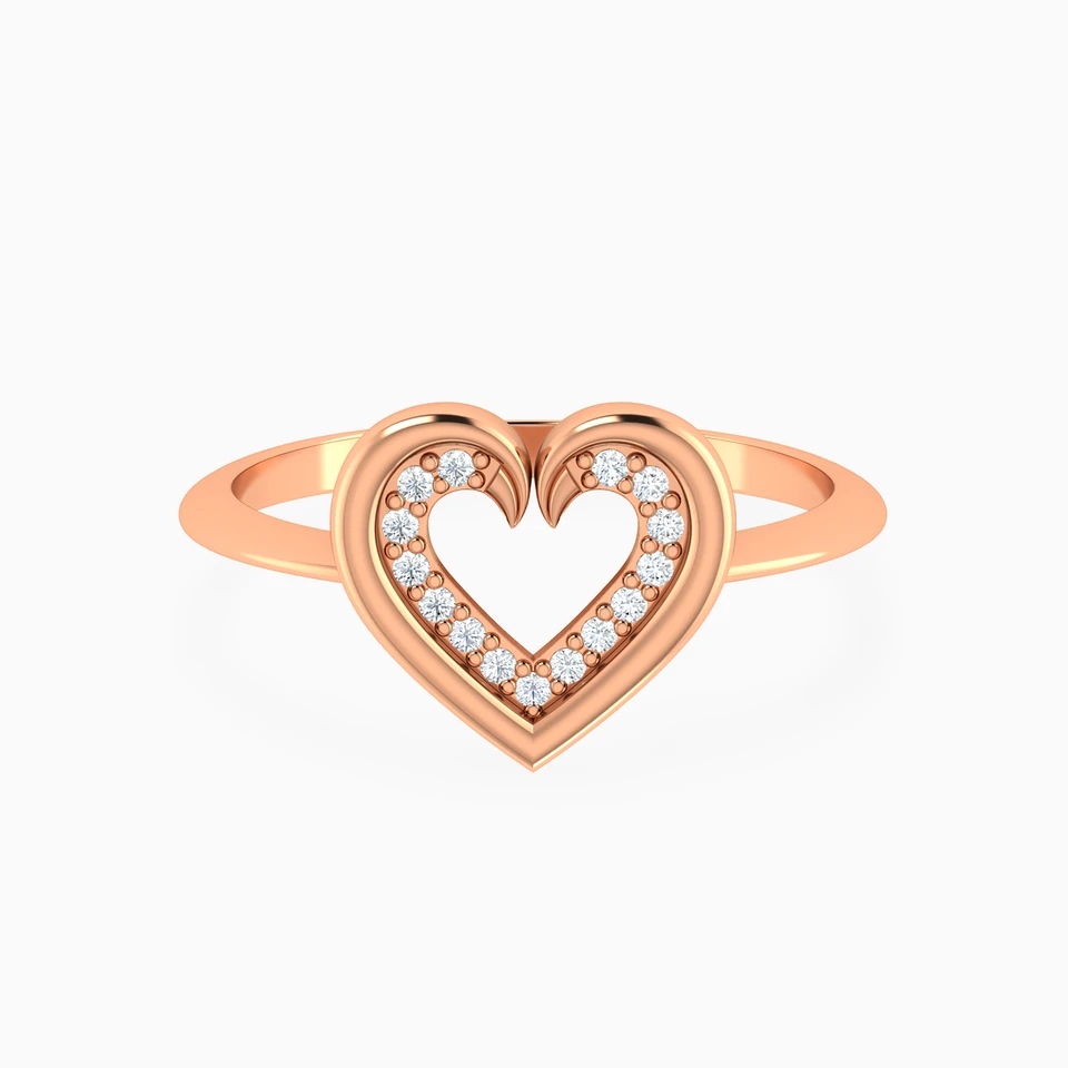 Heart Diamond Ring in 18K Gold Heart Diamond Ring in 18K Gold