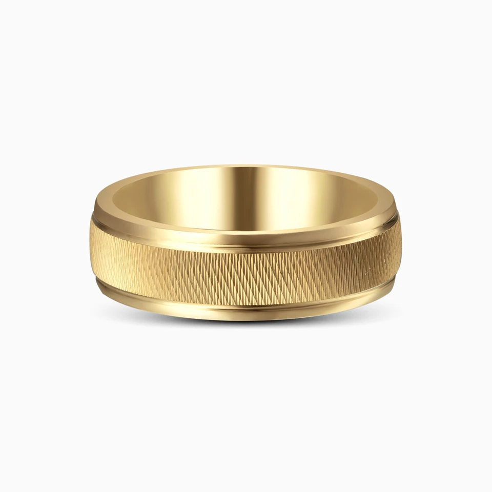 Textured Wedding Band in 18K Gold (Size 17) Textured Wedding Band in 18K Gold (Size 17)