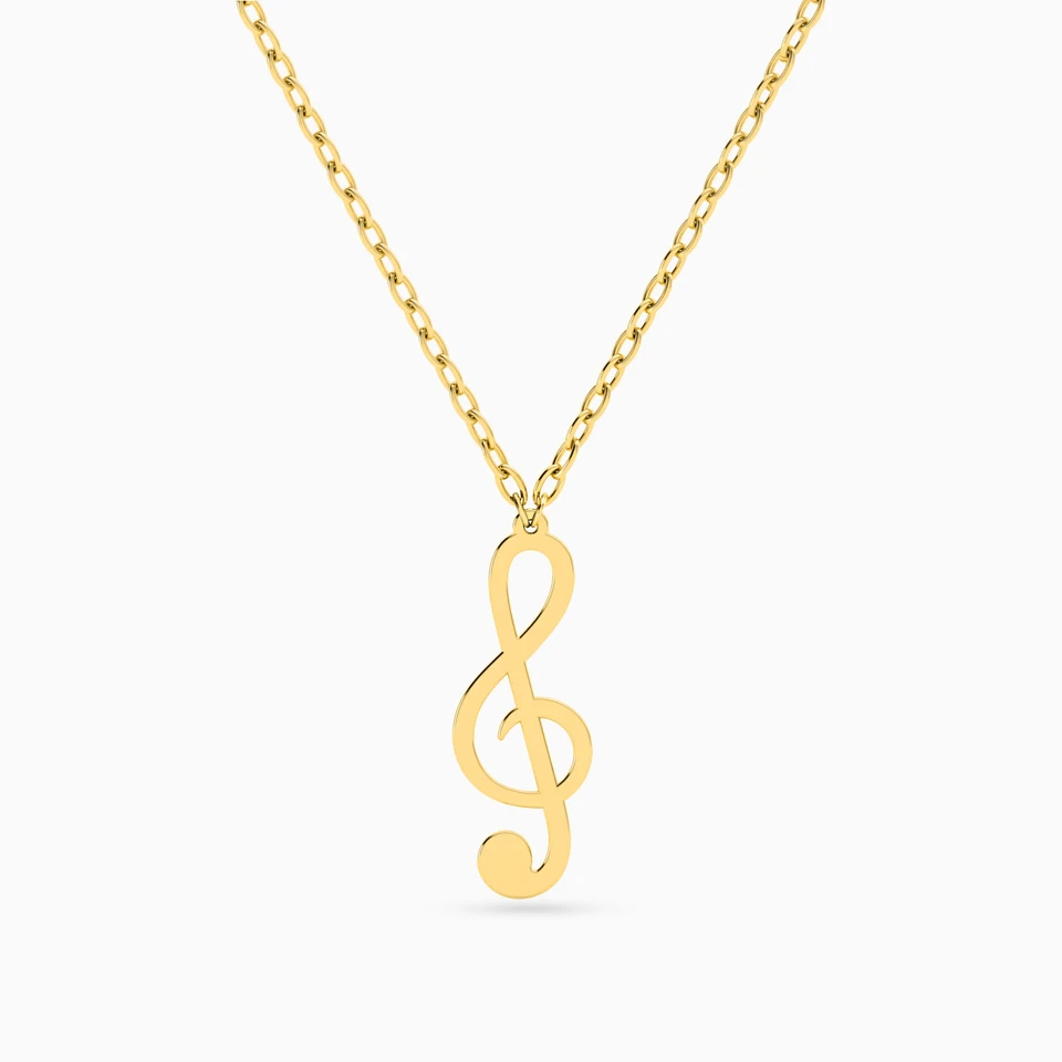 Musical Note Necklace in 18K Gold Musical Note Necklace in 18K Gold