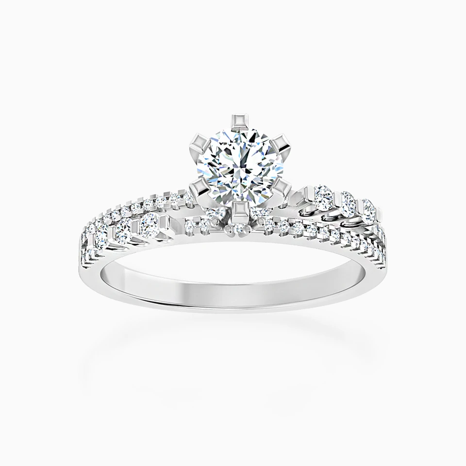 Circle Diamond Ring in 18K Gold - 3 Circle Diamond Ring in 18K Gold - 3