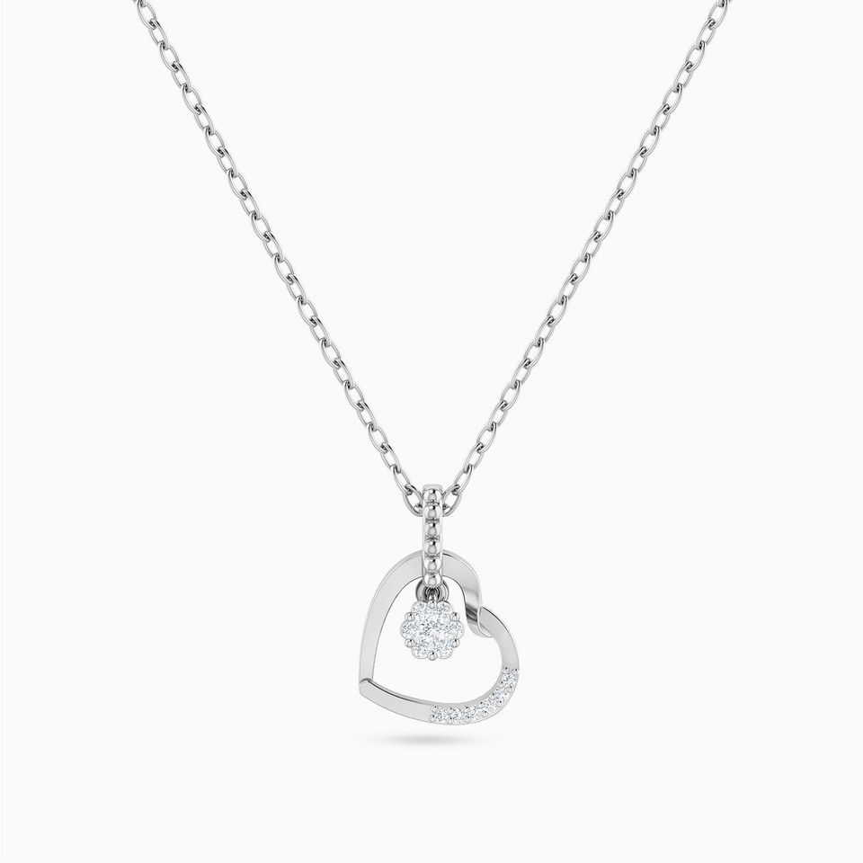 Heart Diamond Necklace in 18K Gold Heart Diamond Necklace in 18K Gold