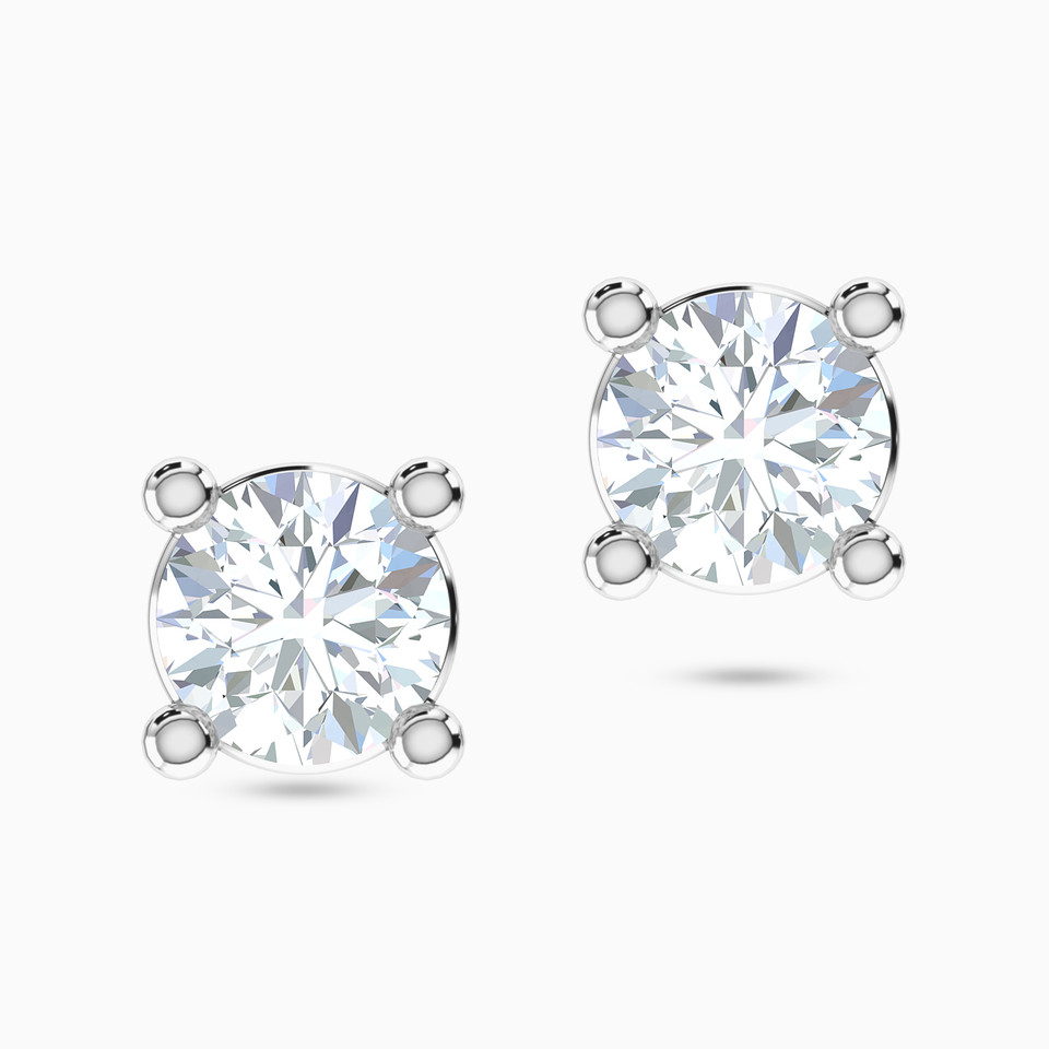 Circle Diamonds Stud Earrings in 18K Gold Circle Diamonds Stud Earrings in 18K Gold