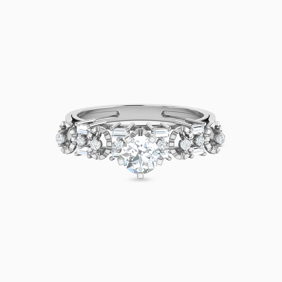 Circle Diamond Ring in 18K Gold Circle Diamond Ring in 18K Gold