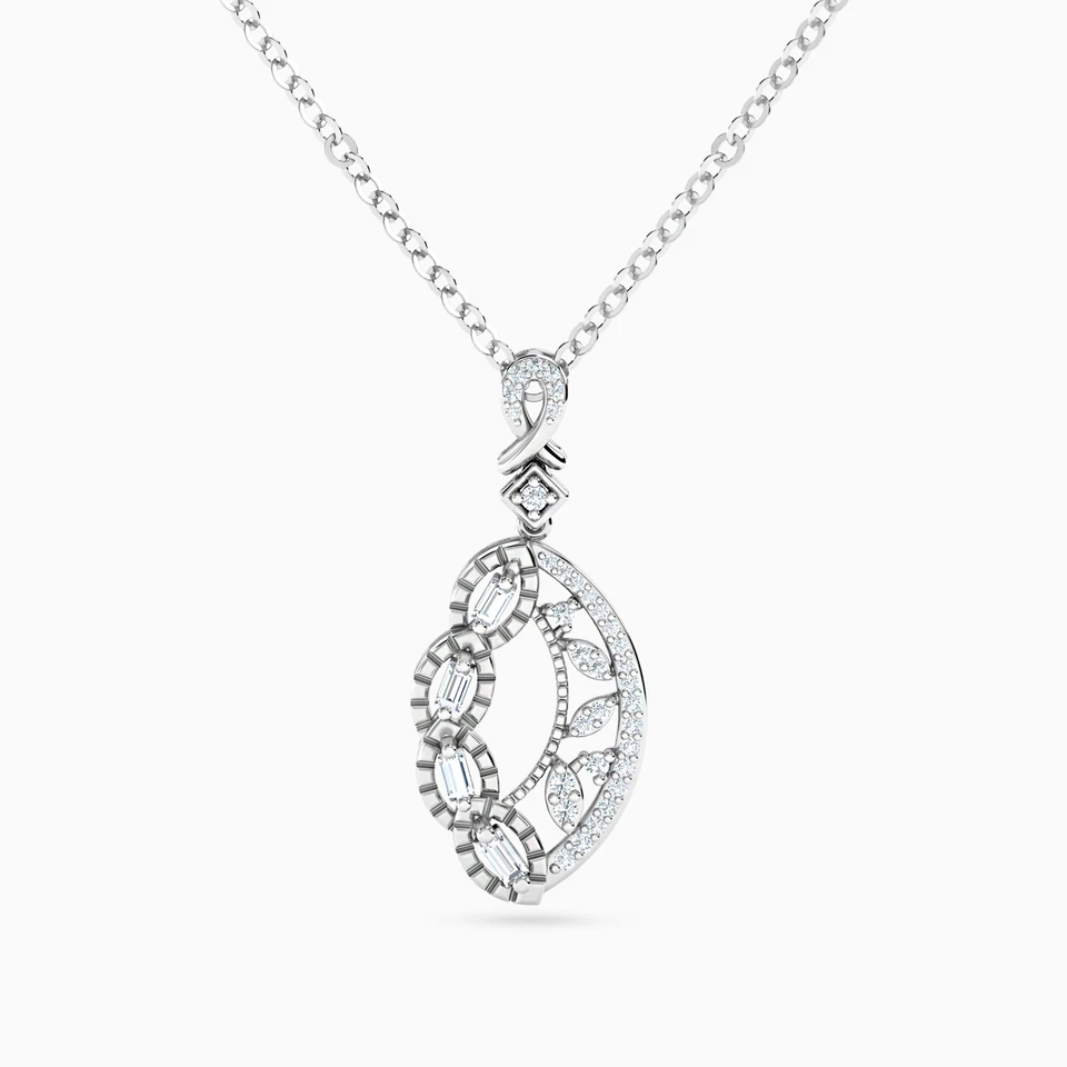 Multi-shaped Diamond Necklace in 18K Gold Multi-shaped Diamond Necklace in 18K Gold