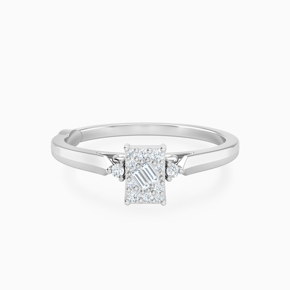 Rectangle Diamond Ring in 18K Gold Rectangle Diamond Ring in 18K Gold