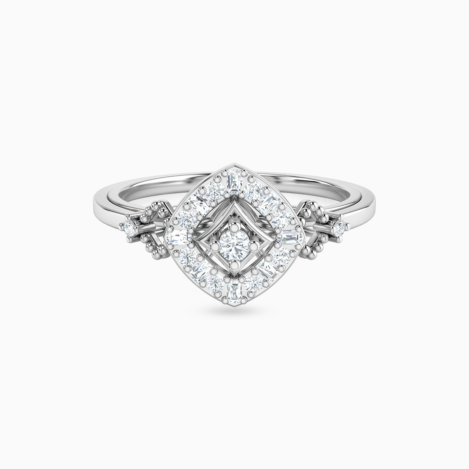 Square Diamond Ring in 18K Gold Square Diamond Ring in 18K Gold