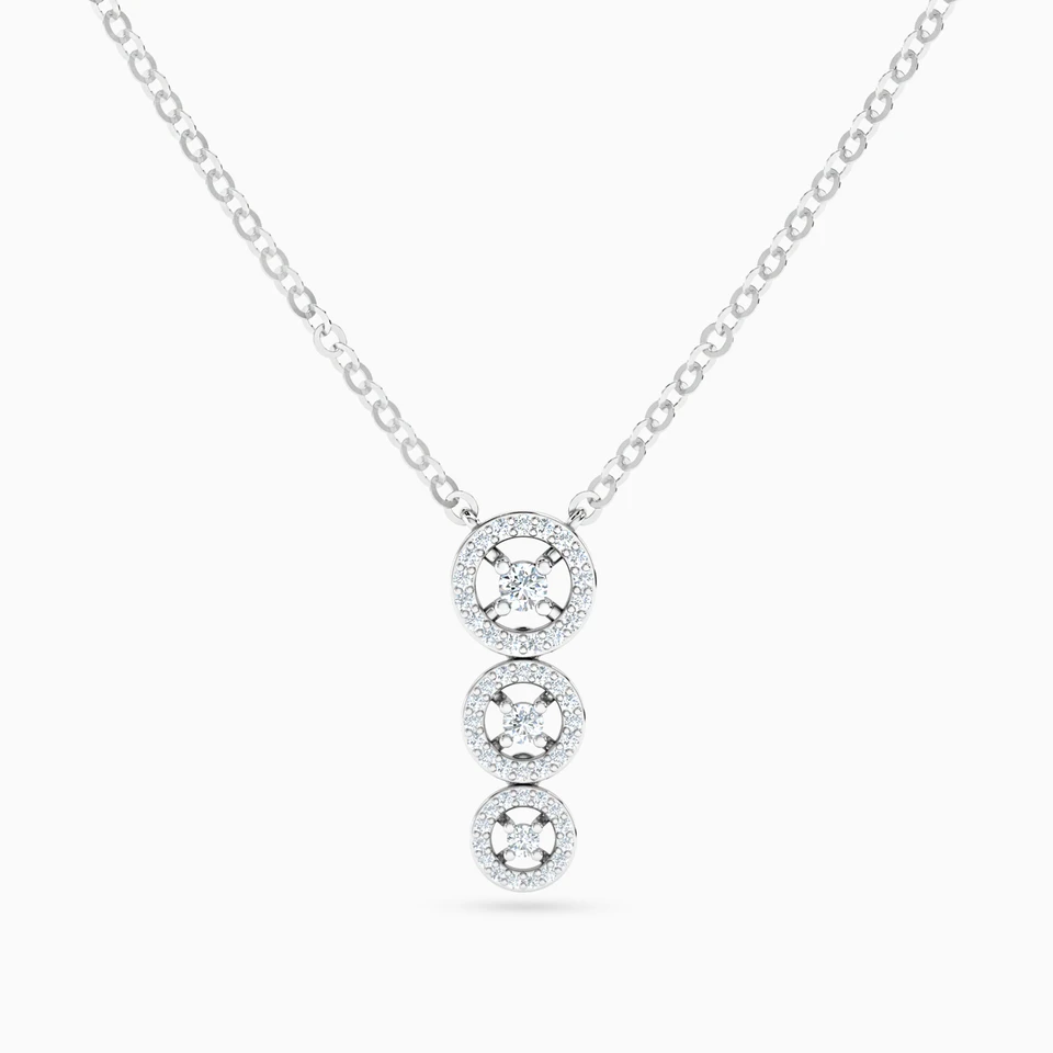 Circular Diamond Necklace in 18k Gold Circular Diamond Necklace in 18k Gold