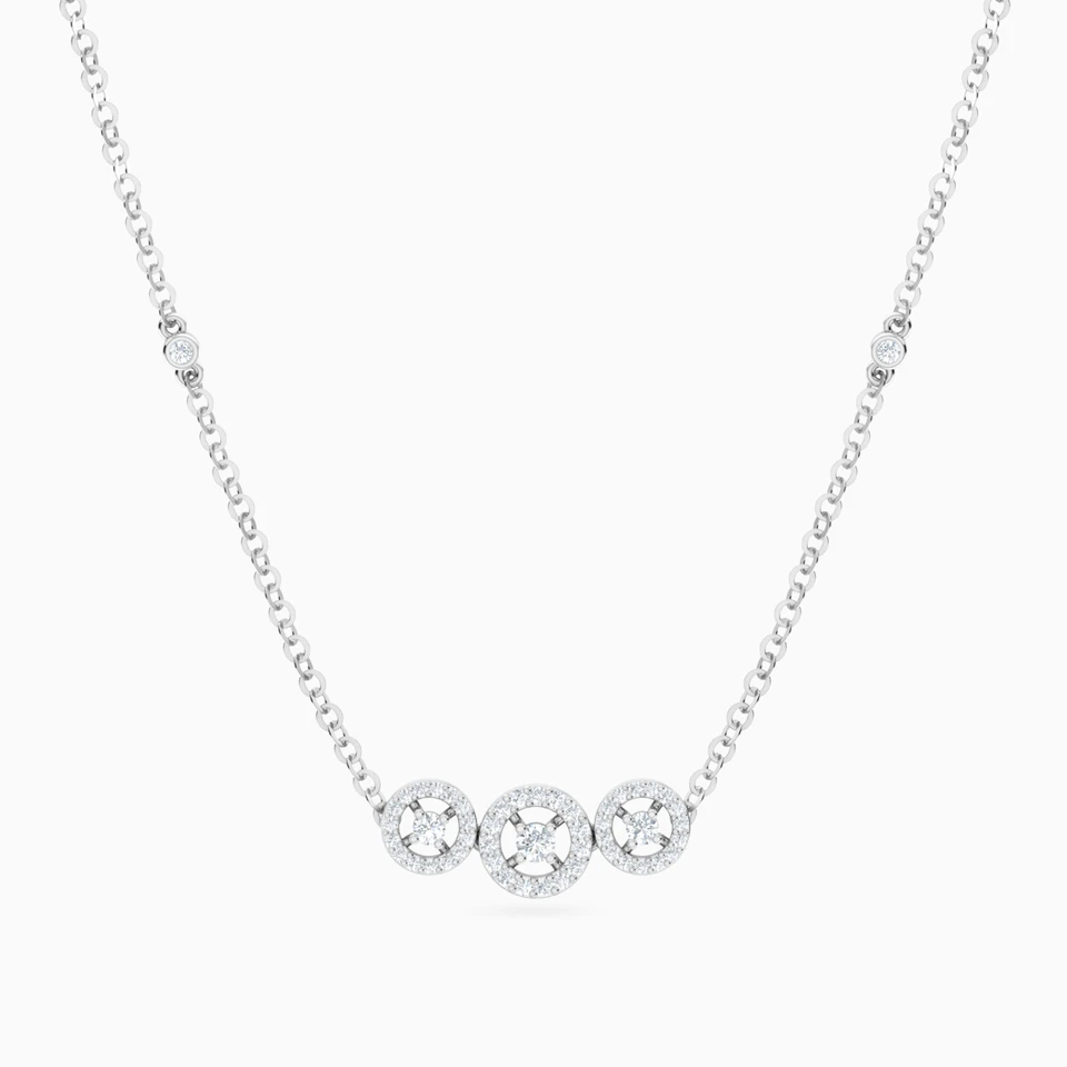 Circular Diamond Necklace in 18k Gold Circular Diamond Necklace in 18k Gold