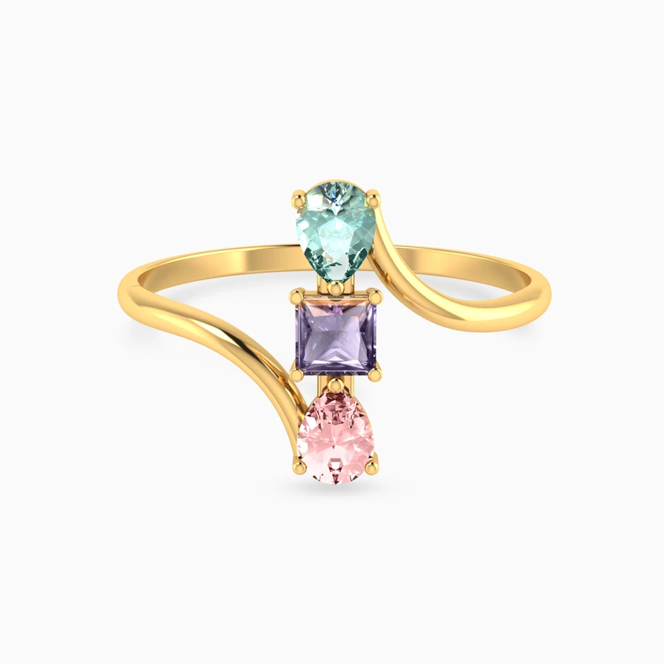 Colored Stones Ring in 14K Gold Colored Stones Ring in 14K Gold