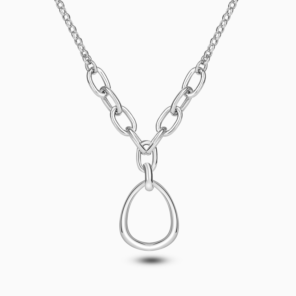 Beads Necklace In Silver Beads Necklace In Silver