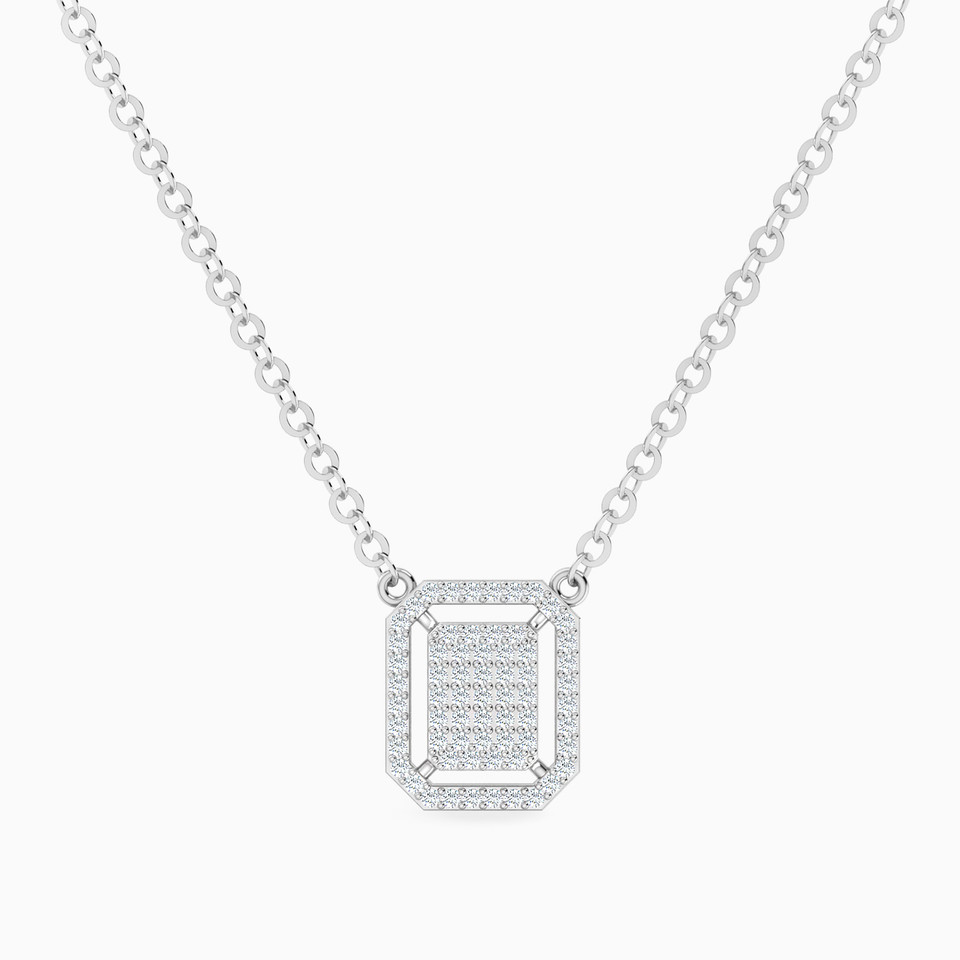 Rectangular Necklace in 18K Gold Rectangular Necklace in 18K Gold
