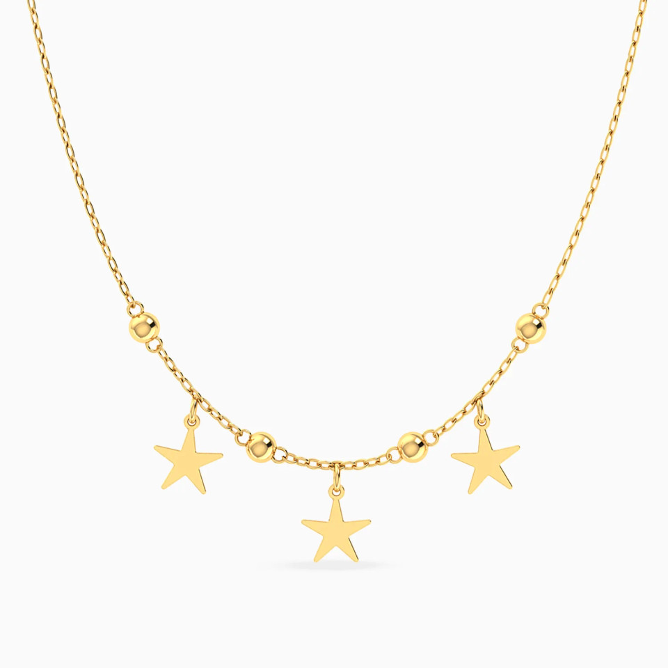 Beads & Stars Necklace in 14K Gold Beads & Stars Necklace in 14K Gold