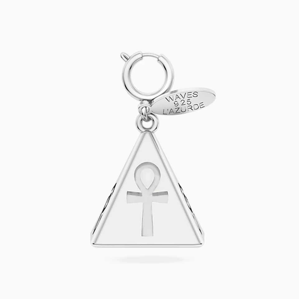 Pyramid & Pharaonic Symbols Charm in Silver Pyramid & Pharaonic Symbols Charm in Silver