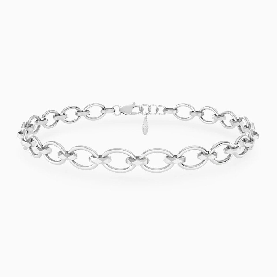 Oval Links Chain Bracelet in Silver Oval Links Chain Bracelet in Silver