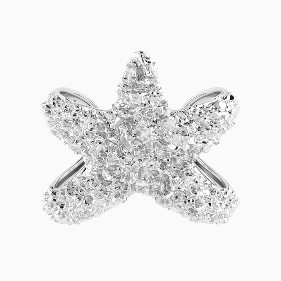 Starfish Open Ring in Silver Starfish Open Ring in Silver