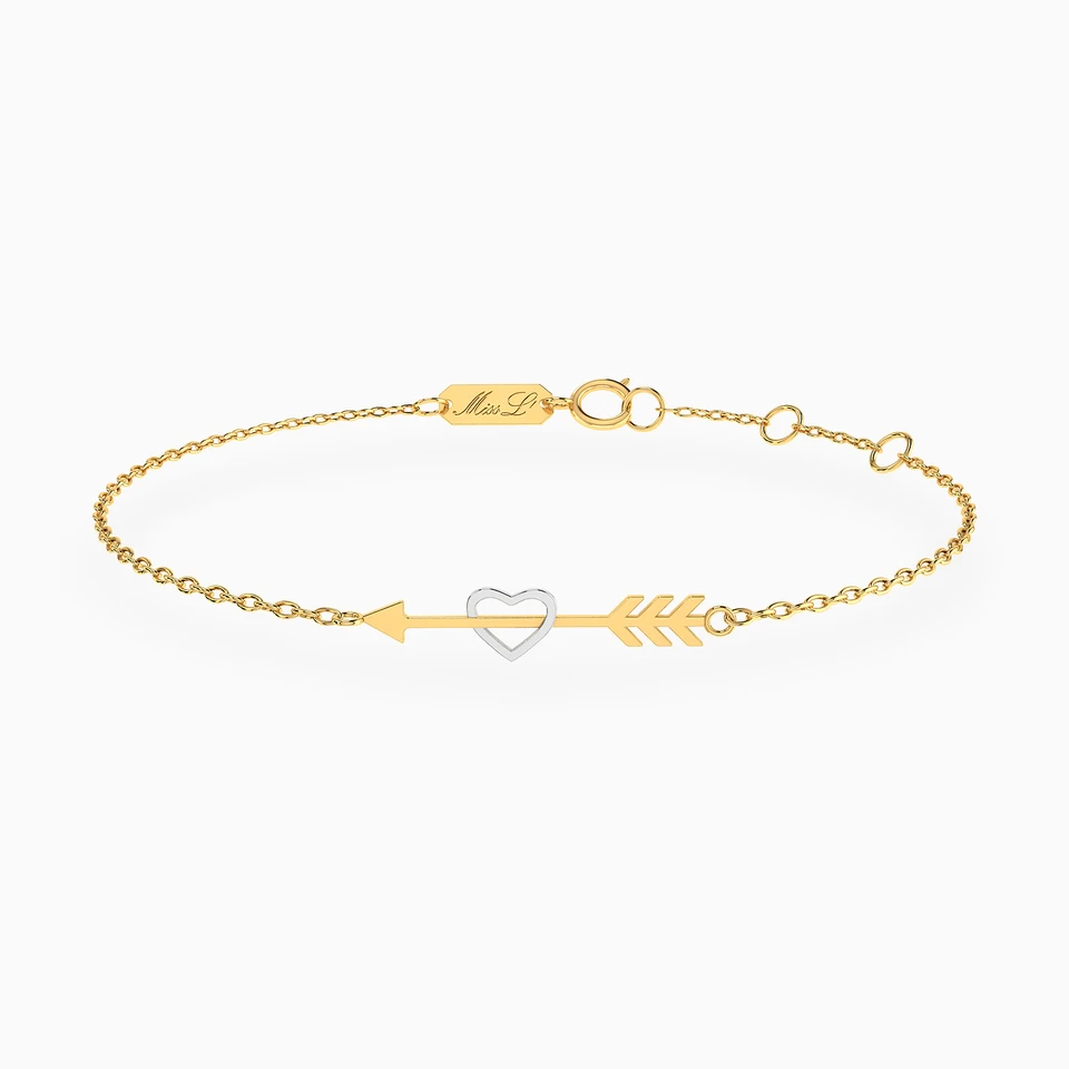 Heart Chain Bracelet in 18K Gold Heart Chain Bracelet in 18K Gold