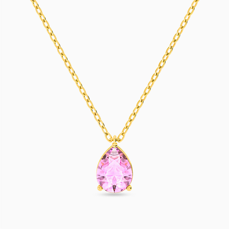Pear Colored Stones Necklace in 18K Gold Pear Colored Stones Necklace in 18K Gold
