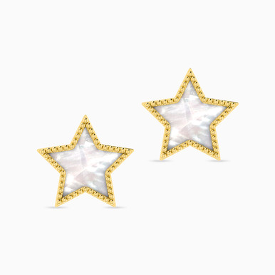 Star Pearls Stud Earrings in 18K Gold - 111030300062001