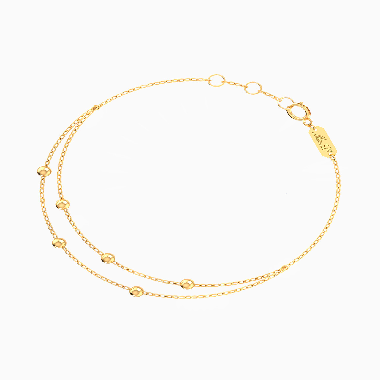 18K Gold Chain Bracelet