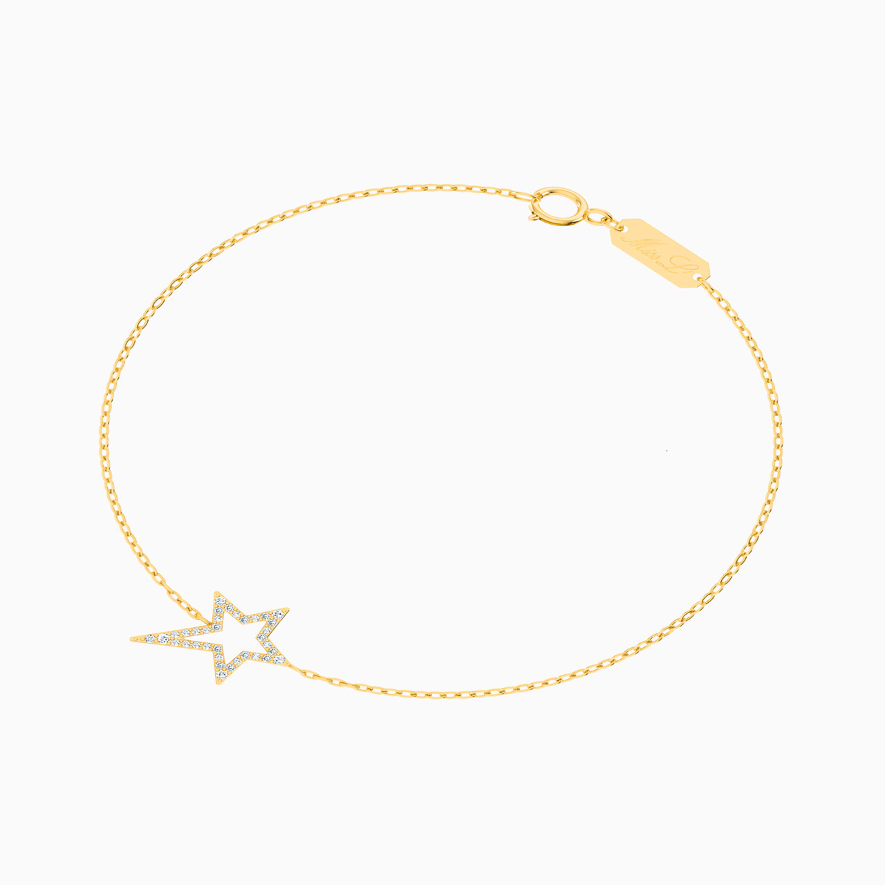 Star Diamonds Chain Bracelet in 18K Gold