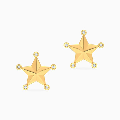 Star Diamonds Stud Earrings in 18K Gold - 141200300732001