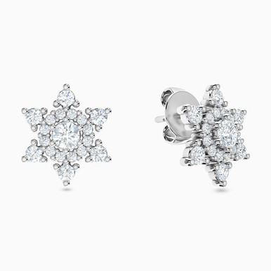 Star Diamonds Stud Earrings in 18K Gold - 141200300611001