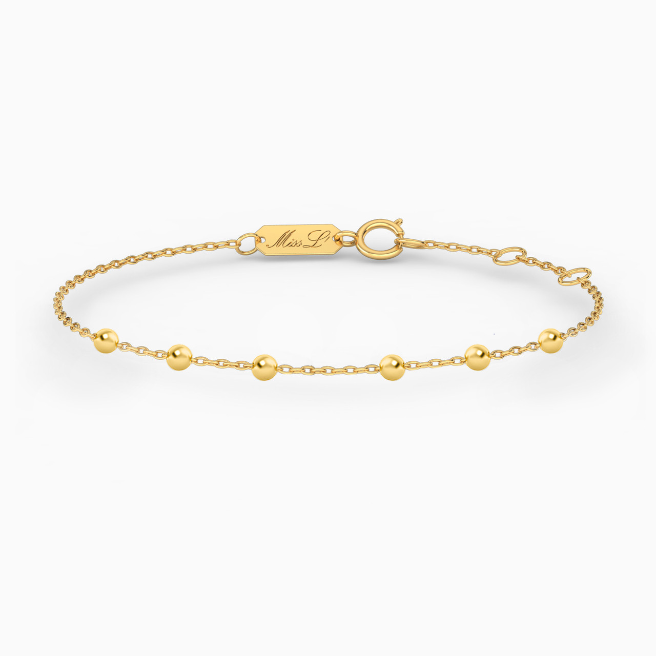 Round Chain Bracelet in 18K Gold