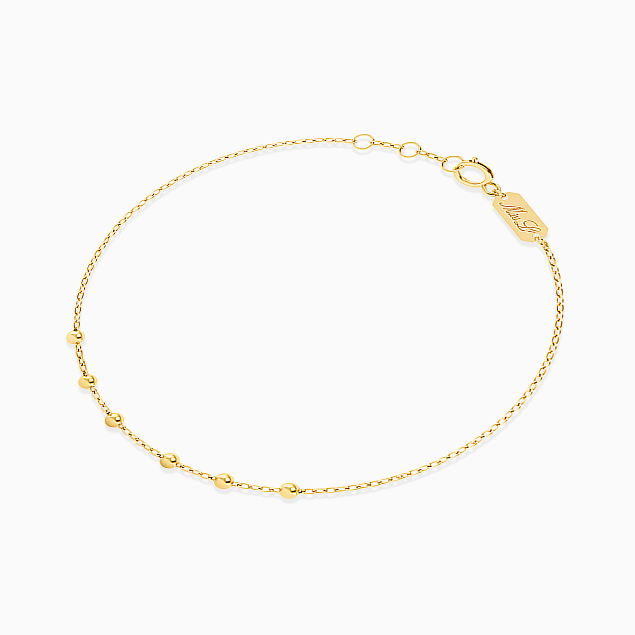 Round Chain Bracelet in 18K Gold