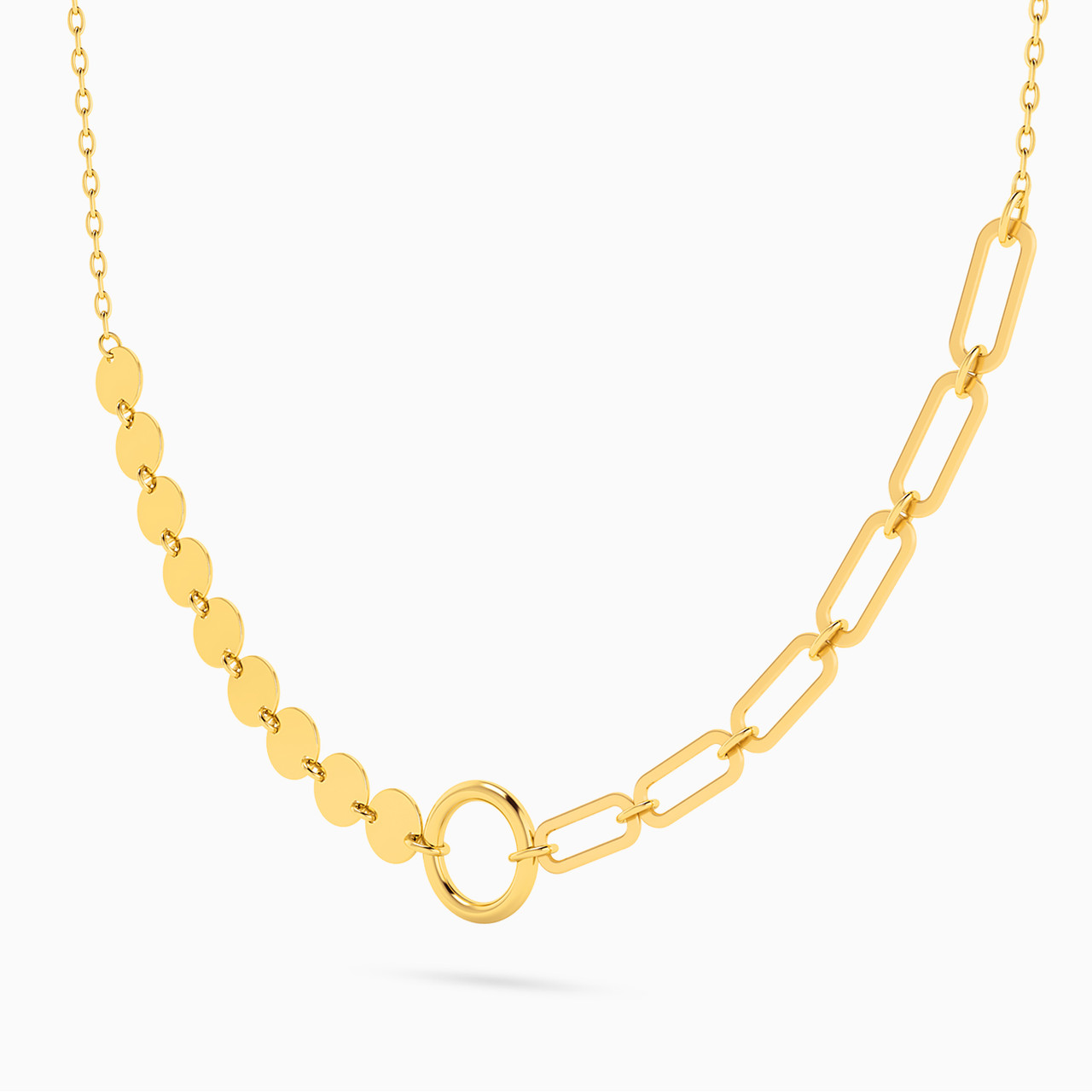 Link Shaped 18K Gold Chain