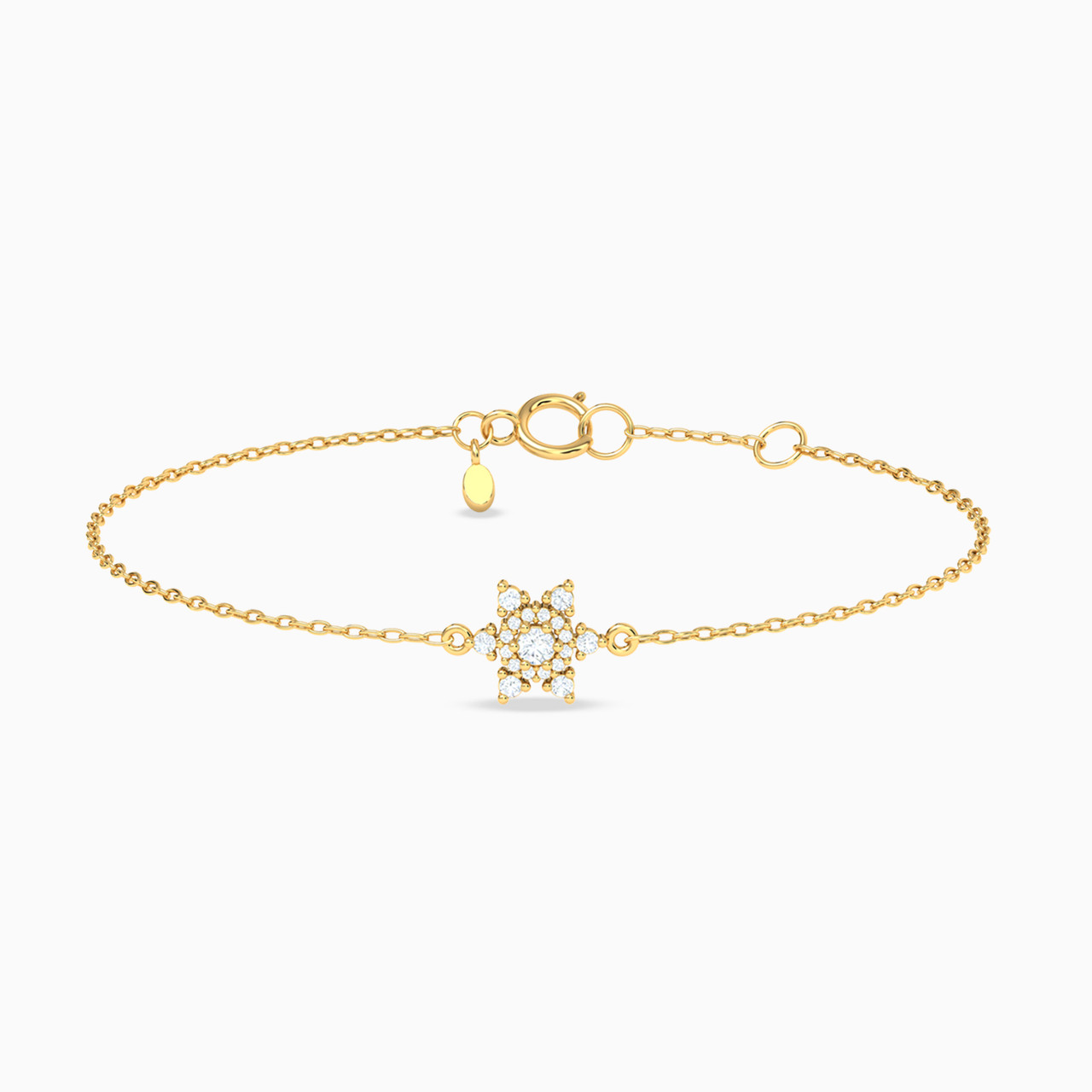 Star Diamonds Chain Bracelet in 18K Gold