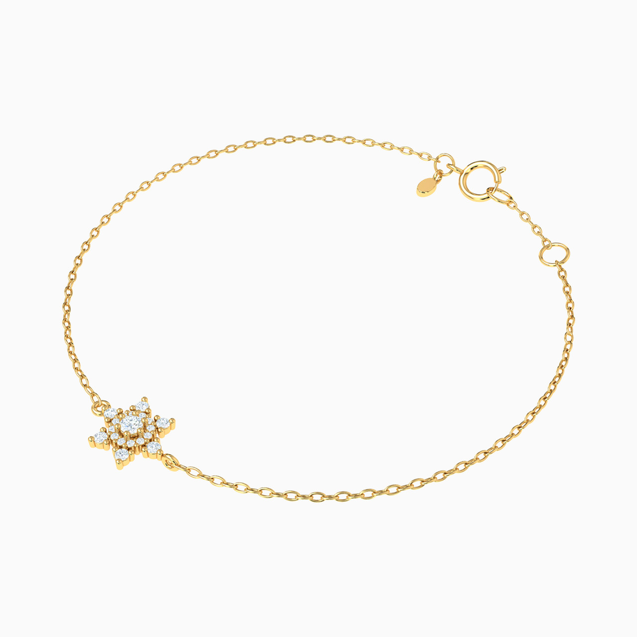 Star Diamonds Chain Bracelet in 18K Gold