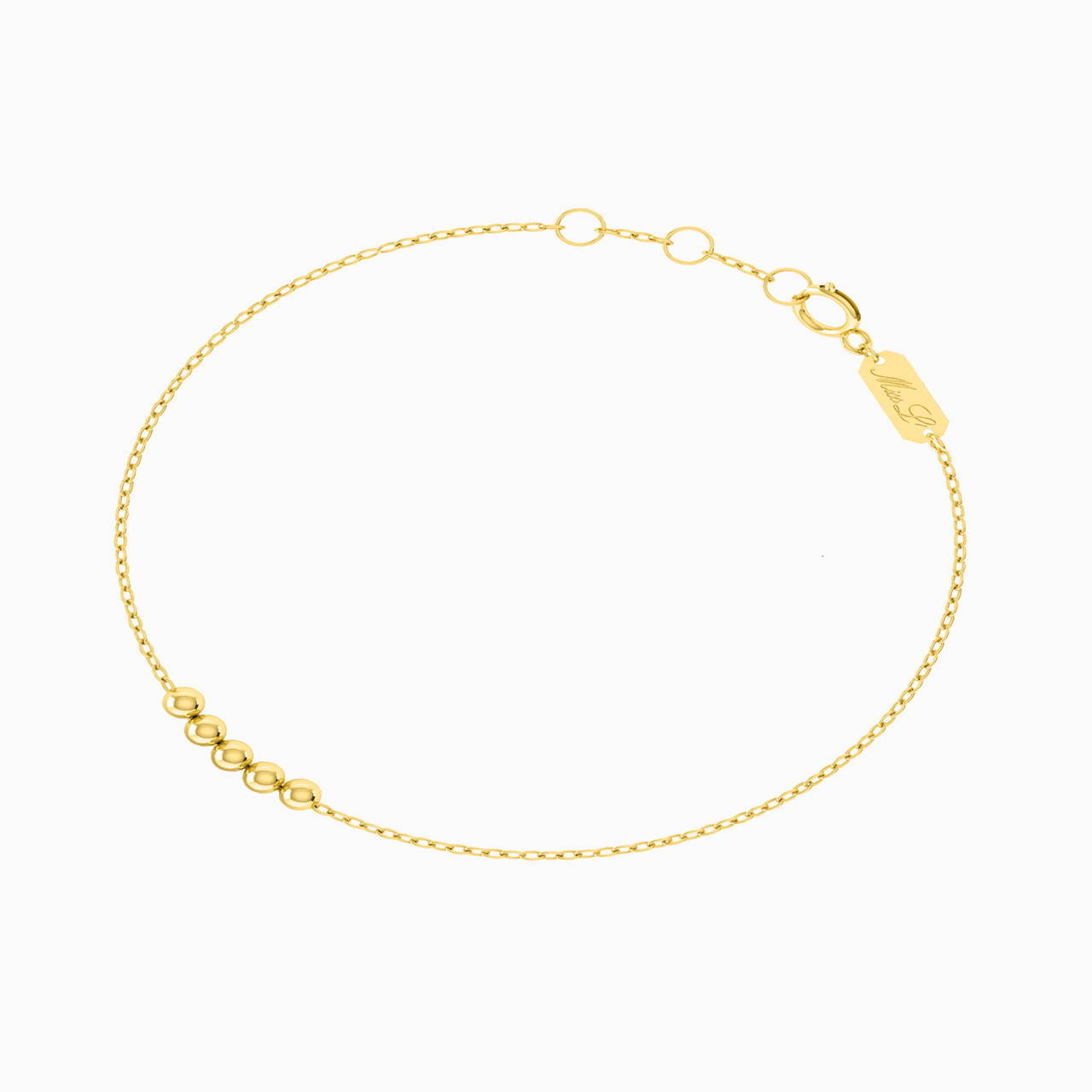 Round Chain Bracelet in 18K Gold