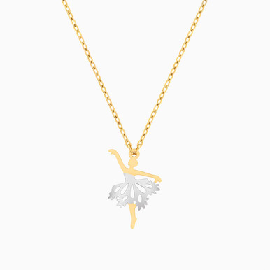 Ballerina Necklace In 18K Gold - 21046140003