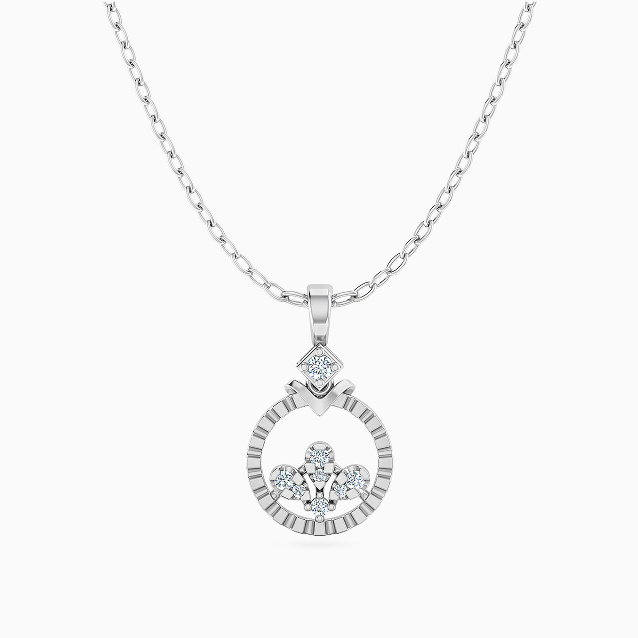 18K Gold Diamond Pendant