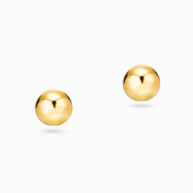 Round Stud Earrings in 14K Gold - 101030200042000