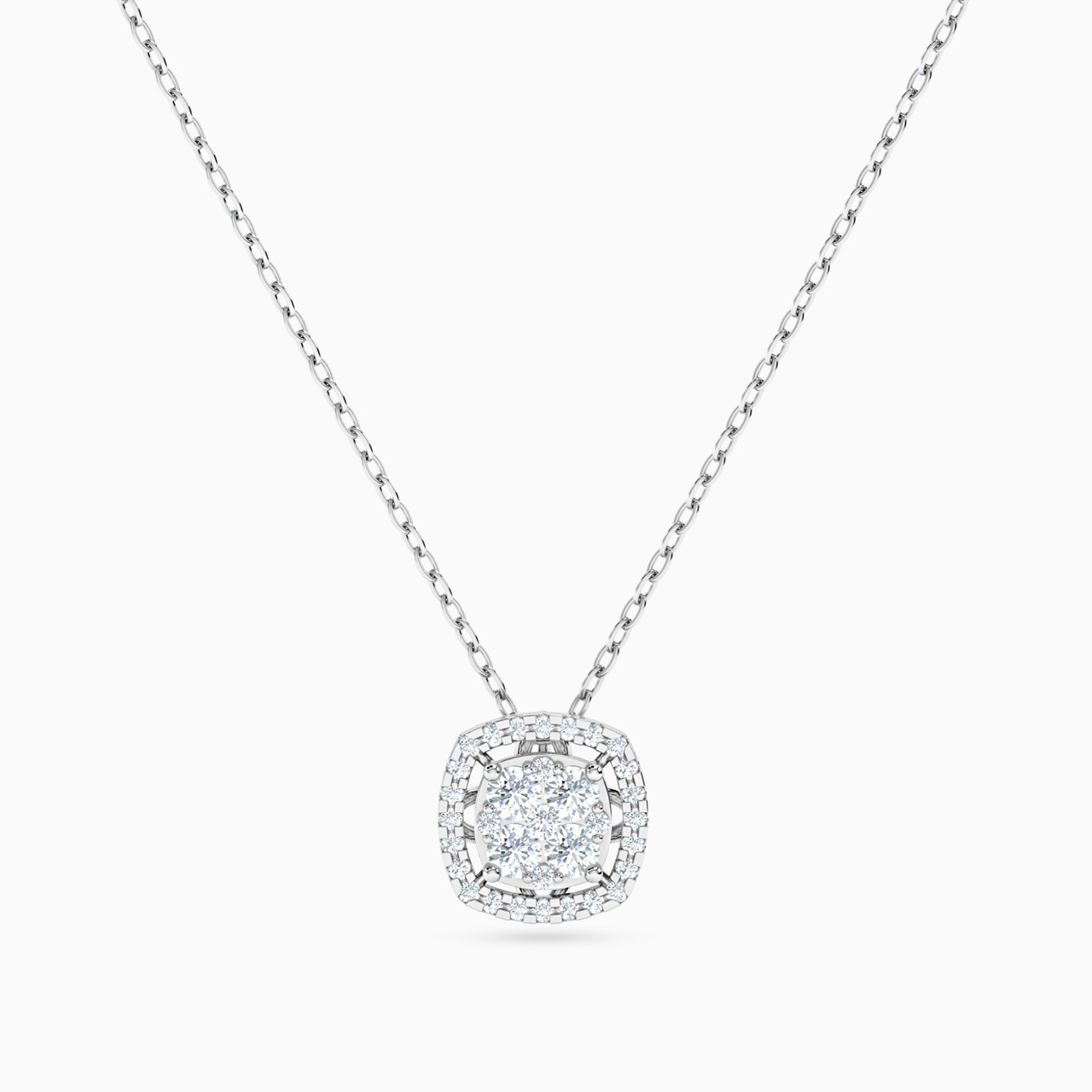 18K Gold Diamond Pendant