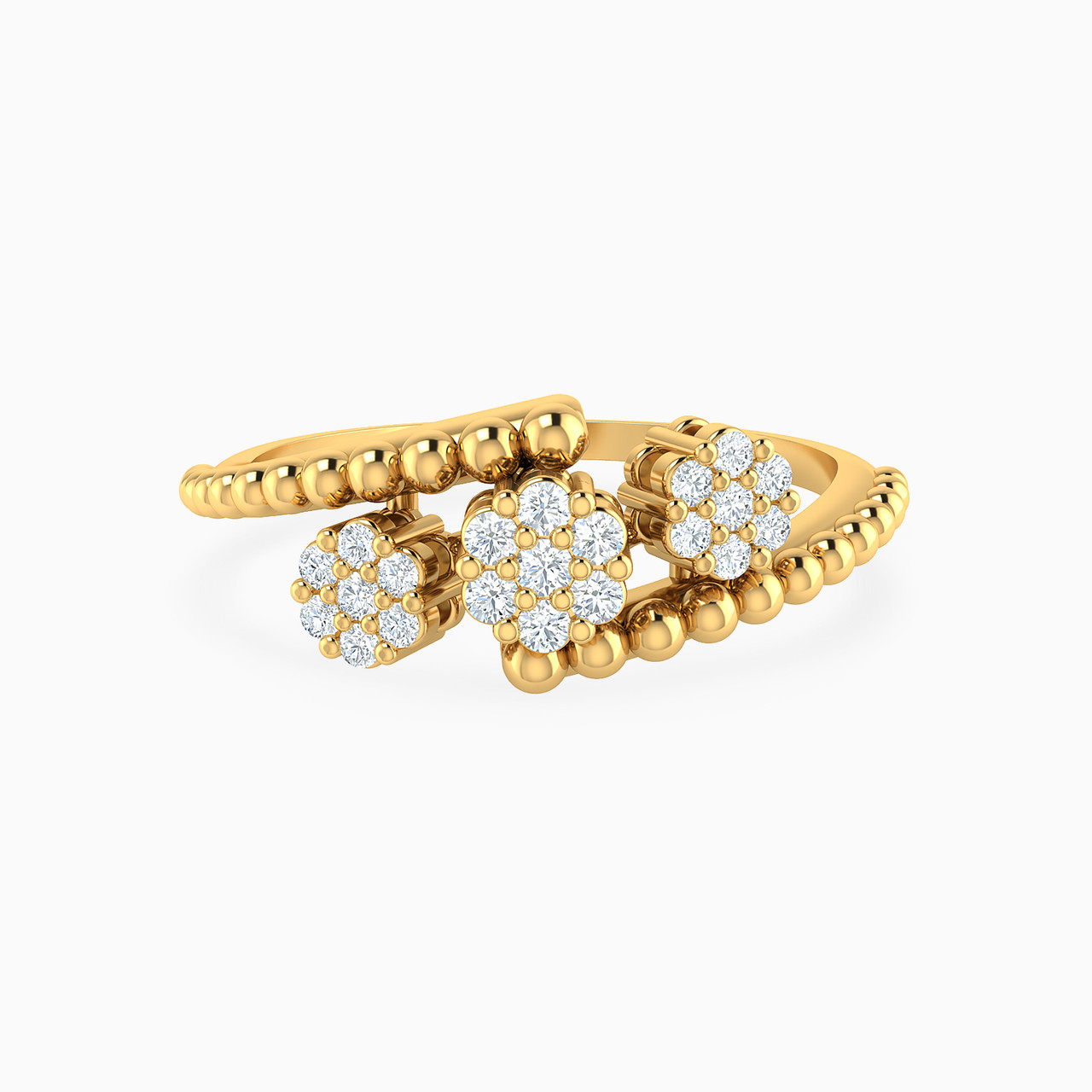 18K Gold Diamond Statement Ring