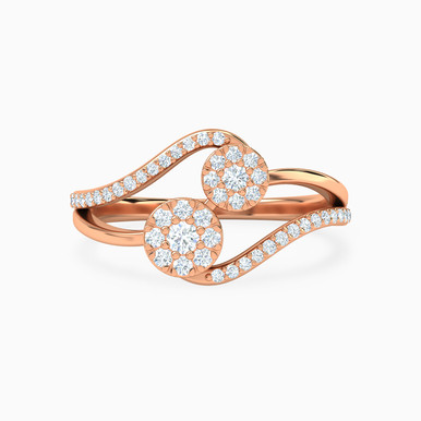 Circle Diamond Ring in 18K Gold - 144100305313151 Circle Diamond Ring in 18K Gold - 144100305313151