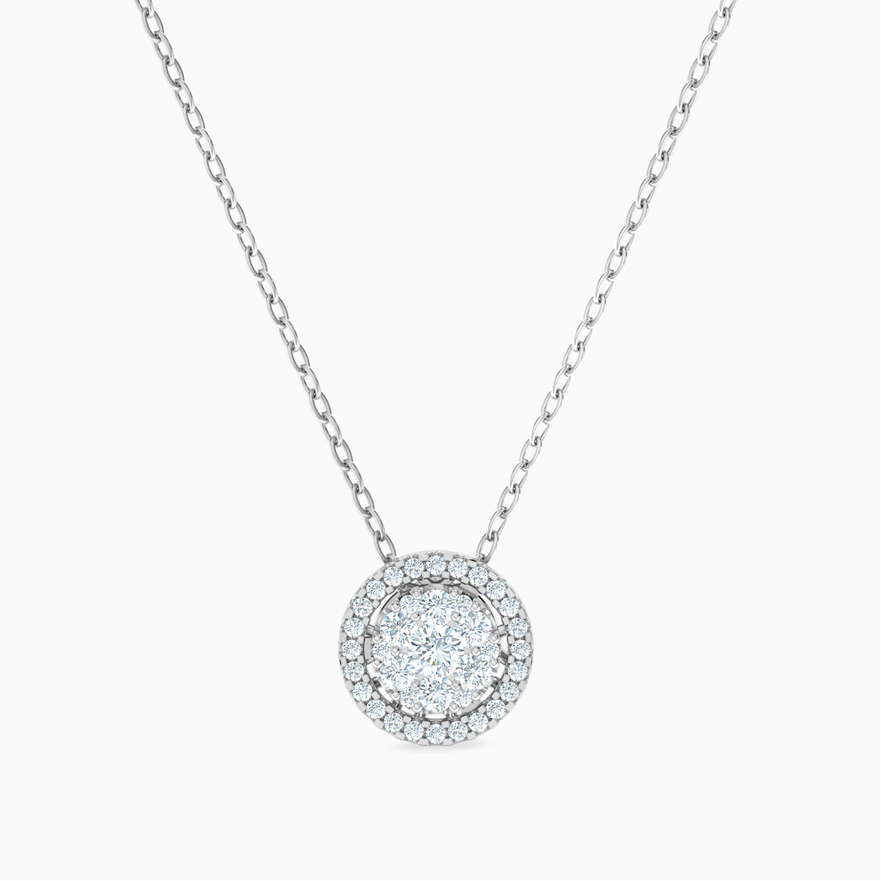 18K Gold Diamond Pendant