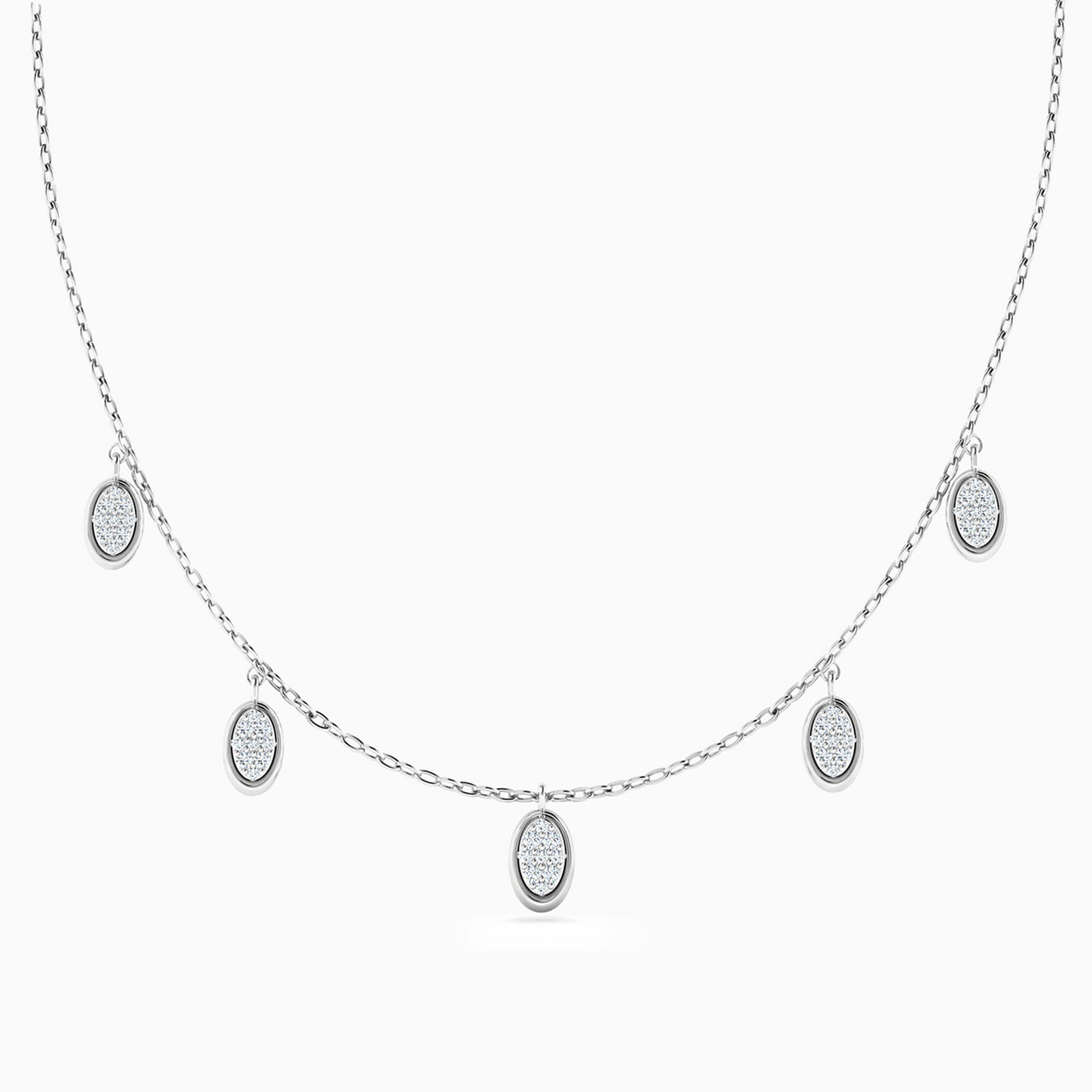 18K Gold Diamond Charms Necklace