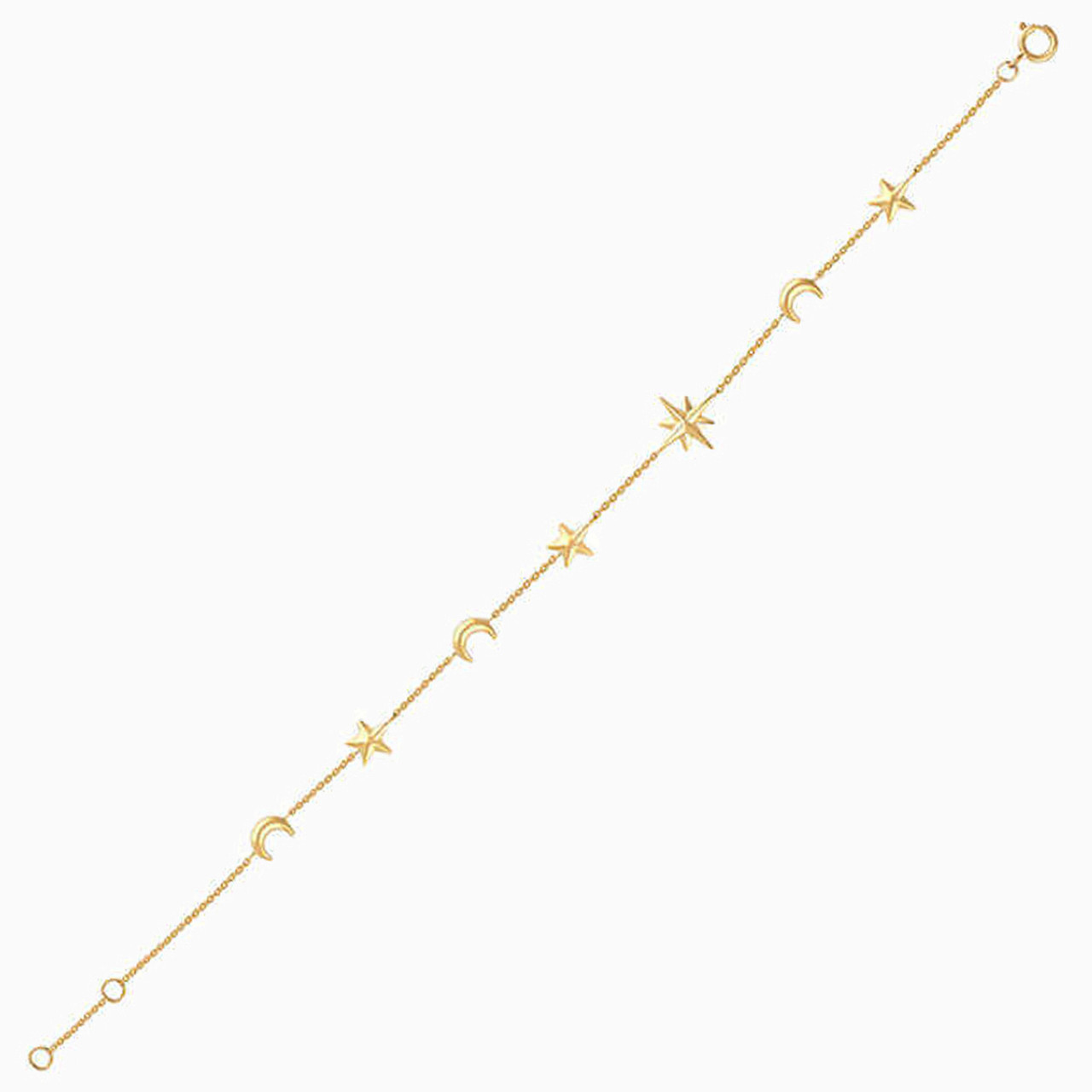 Celestial Chain Bracelet in 18K Gold