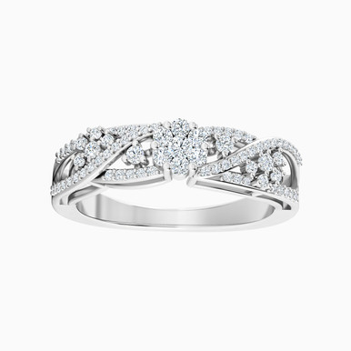 Cutwork Diamond Ring in 18K Gold - TW70-1021