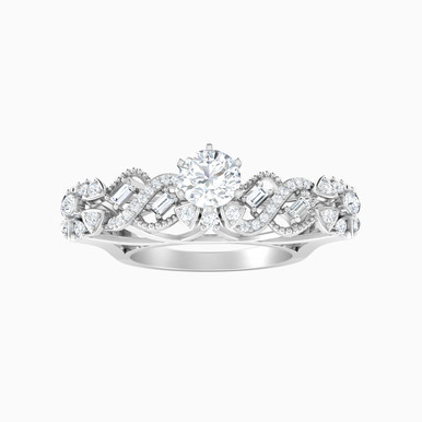 Cutwork Diamond Ring in 18K Gold - TW10-1068