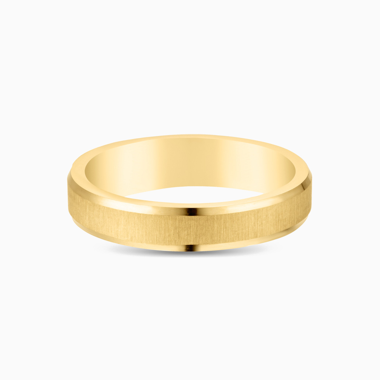 18K Gold Wedding Band-Size 15